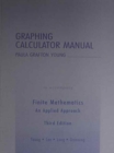 Graphing Calculator Manual for Finite Mathematics : An Applied Approach - Book