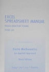 Excel Spreadsheet Manual for Finite Mathematics : An Applied Approach - Book