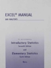 Excel Manual for Elementary Statistics - Book