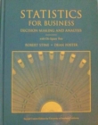 Student Solutions Manual for Statistics for Business : Decision Making and Analysis - Book