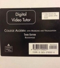 Digital Video Tutor for College Algebra with Modeling and Visualization - Book