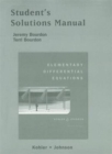 Student Solutions Manual for Elementary Differential Equations - Book