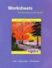 Worksheets for Classroom or Lab Practice for Beginning and Intermediate Algebra - Book