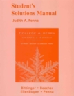 Student Solutions Manual for College Algebra : Graphs and Models - Book