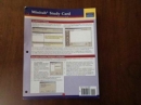 Minitab Study Card for Statistics - Book