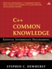 C++ Common Knowledge : Essential Intermediate Programming, Portable Documents - eBook