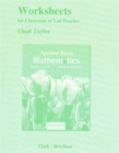 Worksheets for Classroom or Lab Practice for Applied Basic Mathematics - Book