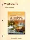 Worksheets for Intermediate Algebra with Applications & Visualization - Book