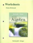 Worksheets for Beginning Algebra with Applications & Visualization - Book