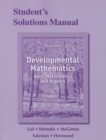 Student's Solutions Manual for Developmental Mathematics : Basic Mathematics and Algebra, Developmental Math - Book