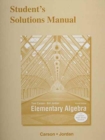 Student's Solutions Manual for Elementary Algebra - Book