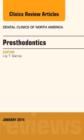 Prosthodontics, An Issue of Dental Clinics : Volume 58-1 - Book