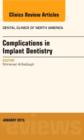 Complications in Implant Dentistry, An Issue of Dental Clinics of North America : Volume 59-1 - Book