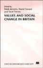 Values and Social Change in Britain - Book