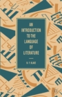 An Introduction to the Language of Literature - Book