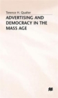 Advertising and Democracy in the Mass Age - Book