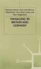 Managing in Britain and Germany - Book