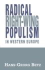 Radical Right-Wing Populism in Western Europe - Book