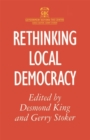 Rethinking Local Democracy - Book