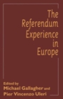 The Referendum Experience in Europe - Book
