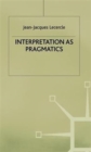 Interpretation as Pragmatics - Book