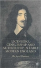 Licensing, Censorship and Authorship in Early Modern England : Buggeswords - Book