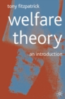 Welfare Theory : An Introduction - Book