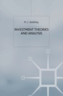 Investment : Theories and Analyses - Book