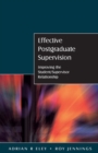 Effective Postgraduate Supervision: Improving the Student/Supervisor Relationship - Book