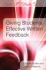 Giving Students Effective Written Feedback - Book