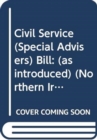 Civil Service (Special Advisers) Bill : (as introduced) - Book