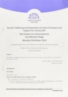 Human Trafficking and Exploitation (Further Provisions and Support for Victims) Bill : marshalled list of amendments for consideration stage Monday 20 October 2014 - Book