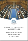 Report on the Civil Service (Special Advisers) Bill : together with the minutes of proceedings of the Committee relating to the report, written submissions, memoranda and minutes of evidence, seventh - Book