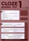 Cloze Reading Test : Pack of 10 Test 1 - Book