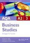 AQA A2 Business Studies : Strategies for Success Unit 3 - Book
