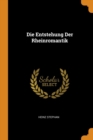 Die Entstehung Der Rheinromantik - Book