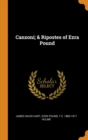 Canzoni; & Ripostes of Ezra Pound - Book