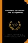 Econometric Evaluation of Asset Pricing Models - Book