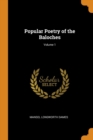 Popular Poetry of the Baloches; Volume 1 - Book