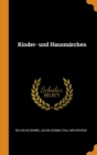 Kinder- Und Hausmarchen - Book