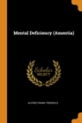 Mental Deficiency (Amentia) - Book