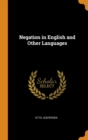 Negation in English and Other Languages - Book
