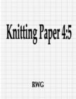Knitting Paper 4 : 5: 50 Pages 8.5" X 11" - Book