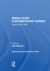 Middle East Contemporary Survey, Volume XVI, 1992 - Book