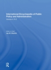 International Encyclopedia of Public Policy and Administration Volume 4 - Book