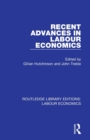 Recent Advances in Labour Economics - Book