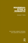 Rousseau: Stoic & Romantic - Book