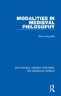 Modalities in Medieval Philosophy - Book