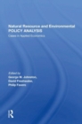 Natural Resource And Environmental Policy Analysis : Cases In Applied Economics - Book