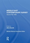 Middle East Contemporary Survey, Volume Xvi, 1992 - Book
